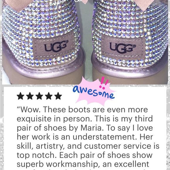 💎Msg.2.Order UGGS Custom Swarovski Crystal Rhinestone Ugg Boots - Picture 10 of 17